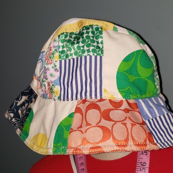 Coach Story Patch Bucket Patchwork Hat - Picture 4 of 16